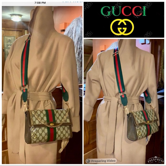 ❗️SOLD❗️😍GUCCI 3/WAY OPHIDIA SUPREME 10x6.5 GORG😍 - Picture 4 of 13